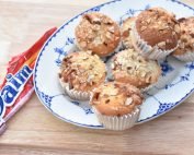 Daim muffins - nem muffin opskrift med Daim chokolade