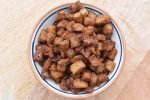 Kanelcroutoner - ristede brød croutoner med kanel sukker
