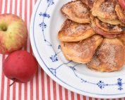 Æblebeignet med kanel sukker - æbleringe med dej
