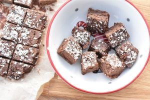 Chokolade fudge med kondenseret mælk - meget nem opskrift