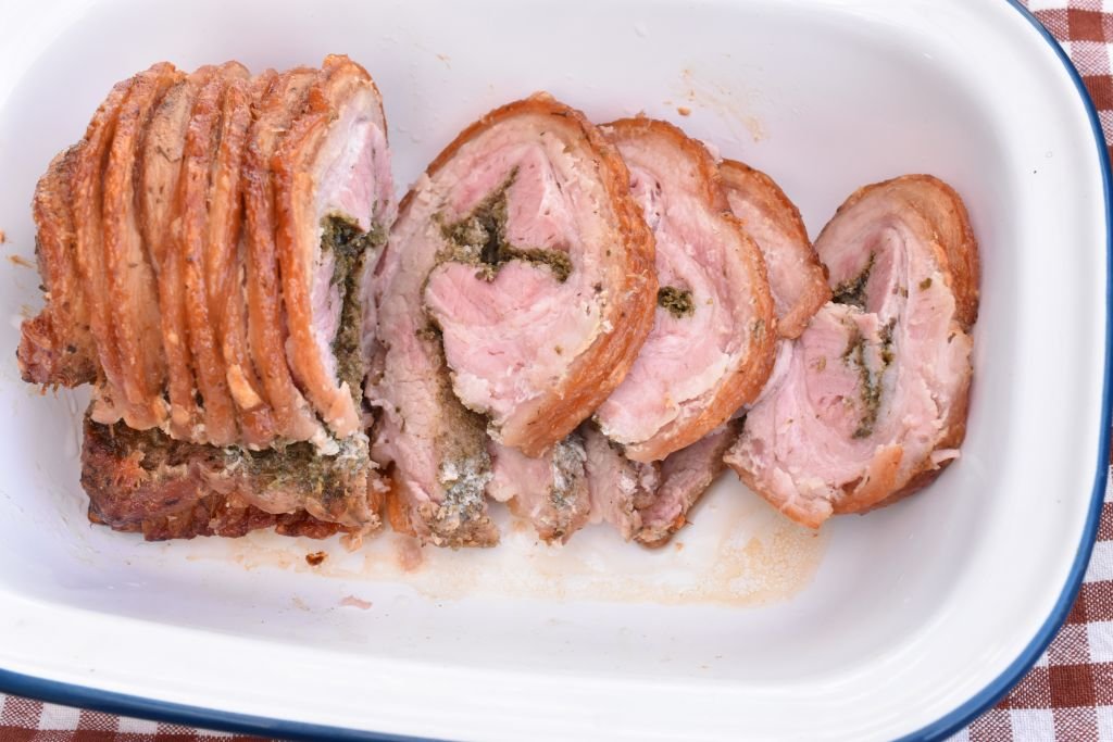 Porchetta i ovn - sprød lækker italiensk rullesteg