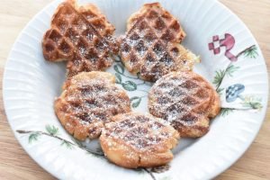 Æbleskive vafler - æbleskiver i vaffeljern