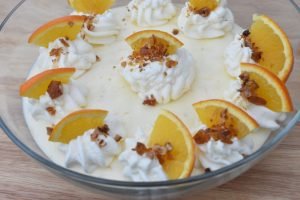 Appelsinfromage - nem opskrift på dessert med appelsiner