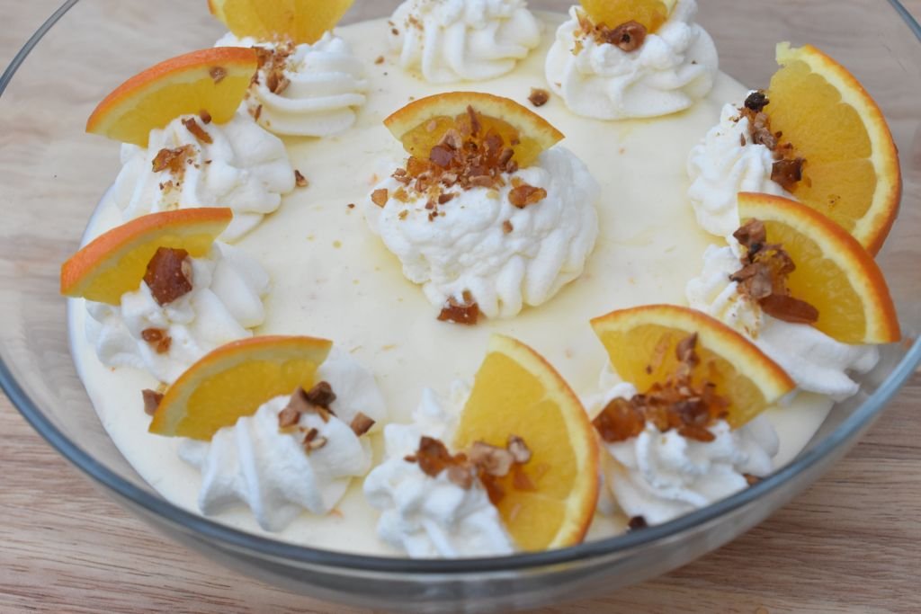Appelsinfromage - nem opskrift på dessert med appelsiner