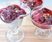 Nem julecheesecake med kirsebær i glas - uden husblas