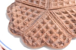 Kakao vafler - dessert vafler med kakaomælk