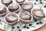 Chokolade muffins med æblemos - opskrift