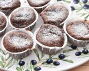 Chokolade muffins med æblemos - opskrift
