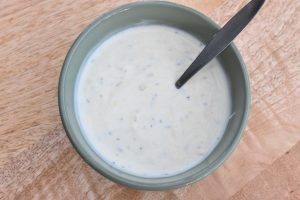 Creme fraiche dressing med flødeost