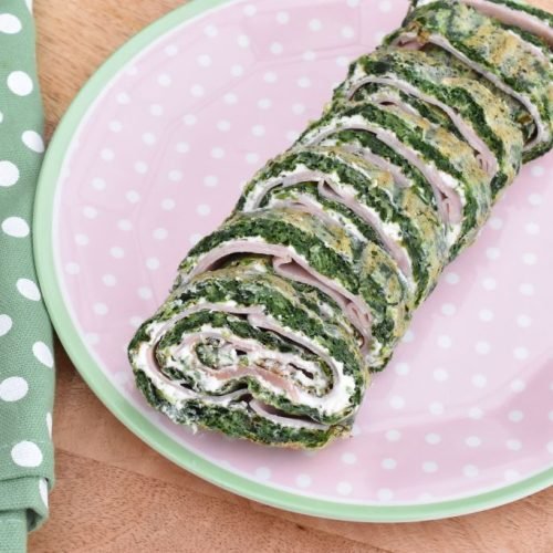 Spinatroulade med skinke - nem forret uden fisk