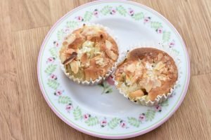Ingefærmuffins med rabarber - lækre rabarbermuffins